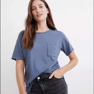 NWT Madewell Softfade Oversized Tee Small